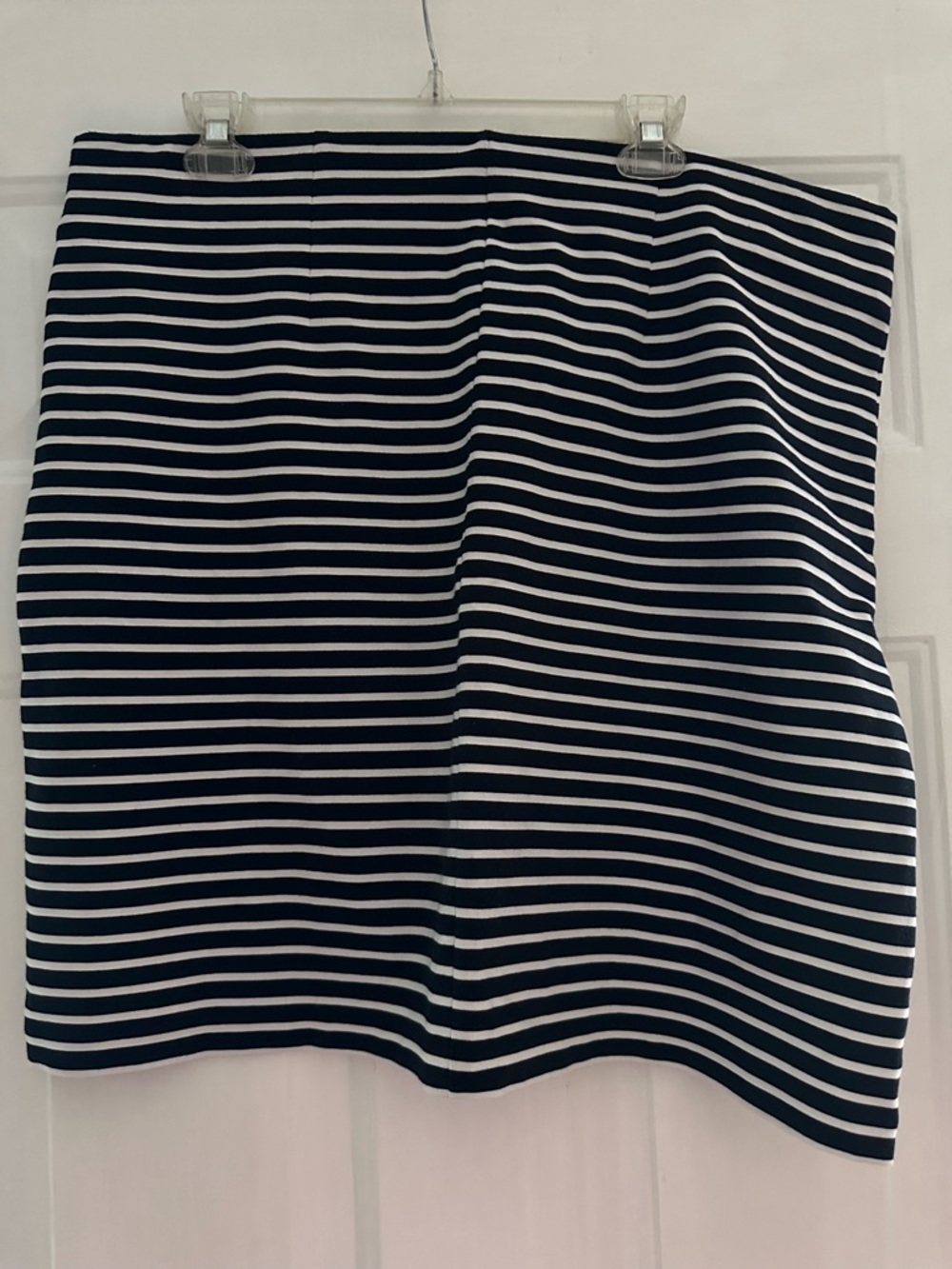 Striped Old Navy XL Black and White Pencil Skirt